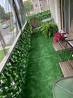 glant expandable fence privacy screen for balcony patio shown in use