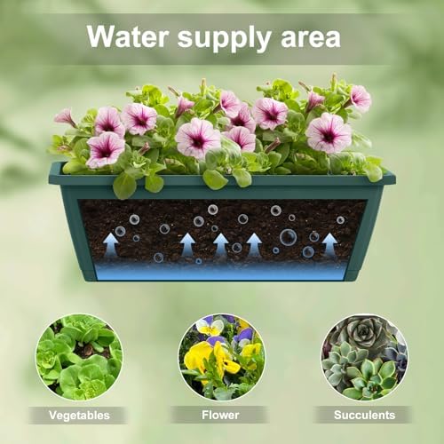 caduke window deck railing planter box for outdoor, package contents