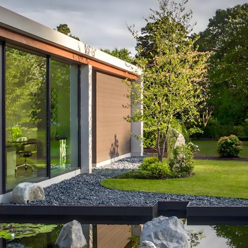 FANTIAN 10 lbs Pebbles for Landscaping, 1-2 Inch Black Rocks for Plants | Polished River Rocks Stone for Plant Indoor, Vase, Aquarium, Garden, Fountain, Outdoor, Planter Filler for Artificial Plants