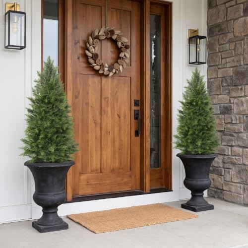 aokiie 3ft artificial cedar tree for outdoors, uv, package contents