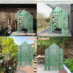 heyfurni walk in greenhouse with shelves,walk-in plant green on a desk or shelf