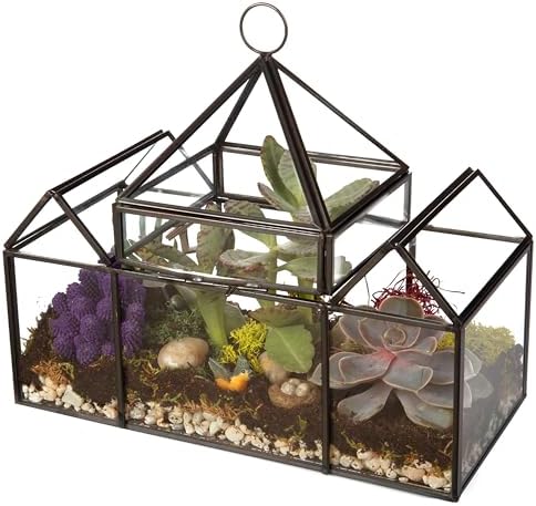 d'eco glass castle plant terrarium, centerpiece & wedding, package contents