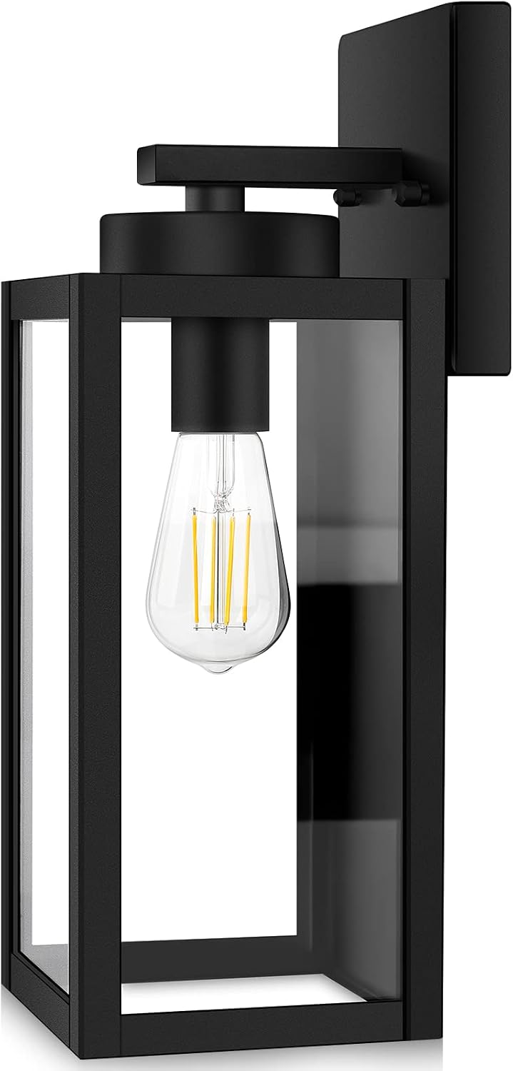 beslowe outdoor wall light fixture, modern outside porch, main product view