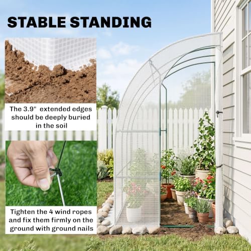 outsunny 7' x 4' x 7' outdoor lean, package contents