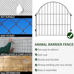 6 panels no dig decorative garden fence for, package contents