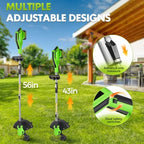cordless weed wacker, 20000rpm battery powered weed eater on a desk or shelf