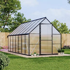 8'x14' aluminum greenhouses kit for outdoors, polycarbonate greenhouse, view 9