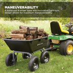 gorilla carts poly dump cart, 1200 lb. capacity, package contents