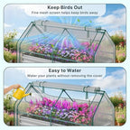 miory raised garden bed with pe cover, 6x3x1 on a desk or shelf