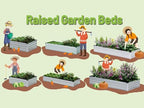 10x3x1ft galvanized raised garden bed kit,gardening planter box on a desk or shelf