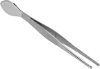 Bonsai Tweezers, Professional Stainless Steel Straight Serrated Tips with Loosening Spatula for Bonsai Soil Maintenance and Moss Removal Gardening Tool