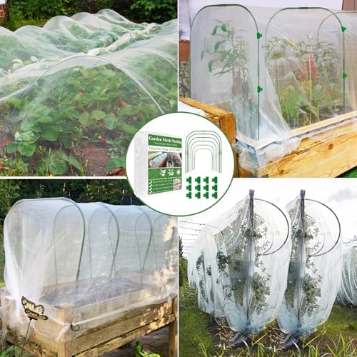 garden mesh netting kit, plant covers 10x30ft ultra, package contents
