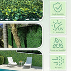 odtory artificial boxwood panel roll 48x120 in(40 sqft), close-up detail