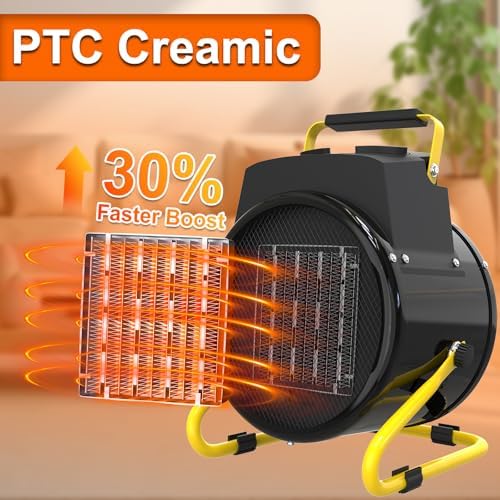 outdoor heater for patio, 1500w electric garage outdoor on a desk or shelf