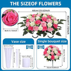 lodou 3pack cemetery decorations for grave large headstone, side view