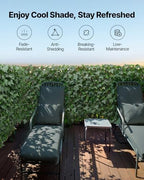 vevor expandable fence privacy screen, 25 x 126 showing dimensions