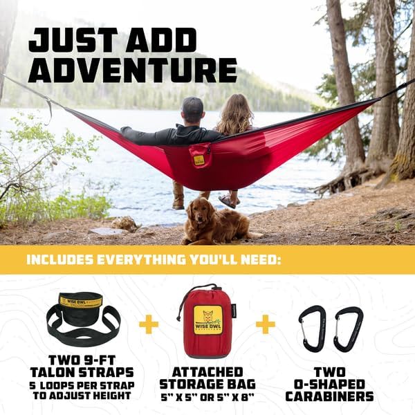 wise owl outfitters hammock for camping single hammocks, side view