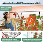 sekey greenhouse foil greenhouse 200 x 170 x showing dimensions