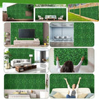 40x120in artificial ivy privacy fence screen boxwood roll showing dimensions