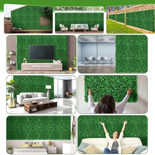 40x120in artificial ivy privacy fence screen boxwood roll showing dimensions