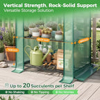 mini greenhouse with screen roof, ohuhu upgraded portable, side view