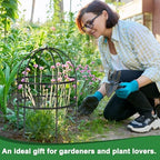 jardin bird cage plant support 24" h large showing dimensions