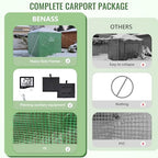 8x6 ft pop up greenhouse for outdoors, walk-in on a desk or shelf