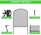 decorative garden fence 10 pack, 24in(h) x 10.8ft(l), close-up detail