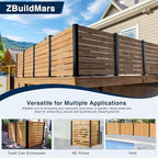 45" aluminium privacy fence line post, 4 pack on a desk or shelf