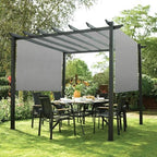 patio paradise 9' x 12' pergola canopy replacement, side view