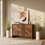 3ft artificial foxtail grass plants, faux grass indoor, front angle view