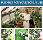 bonsai tree kit, bonsai tool set,carbon steel scissors, close-up detail