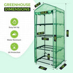 eagle peak mini greenhouse for indoor outdoor, 27x19x64, close-up detail