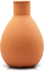 Olla Watering Pot with Lid, Terracotta Self Watering Small | Waters plants up to 2 ft in diameter; for gardens, raised beds and pots; vacation-friendly terracotta irrigation