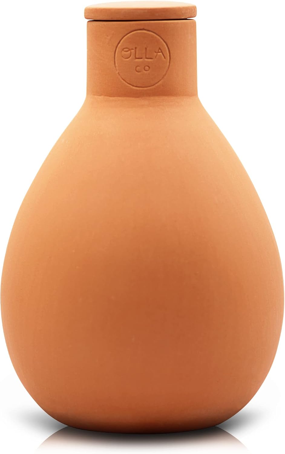 Olla Watering Pot with Lid, Terracotta Self Watering Small | Waters plants up to 2 ft in diameter; for gardens, raised beds and pots; vacation-friendly terracotta irrigation
