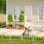 decorative garden fence, 17in (h) x 10ft(l) no, close-up detail