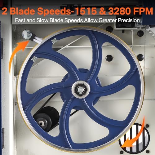 band saw, 10-inch bandsaw for woodworking, 1515 &, close-up detail