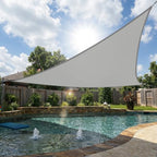 12' x 12' x 12' gray sun shade, main product view