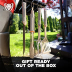 dalstrong 4-pc bbq grill tool set - knife showing dimensions
