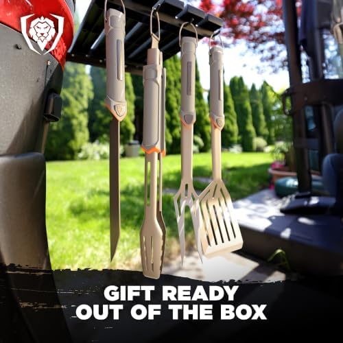 dalstrong 4-pc bbq grill tool set - knife showing dimensions