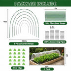 garden netting kit, 10x30ft ultra fine garden mesh shown in use