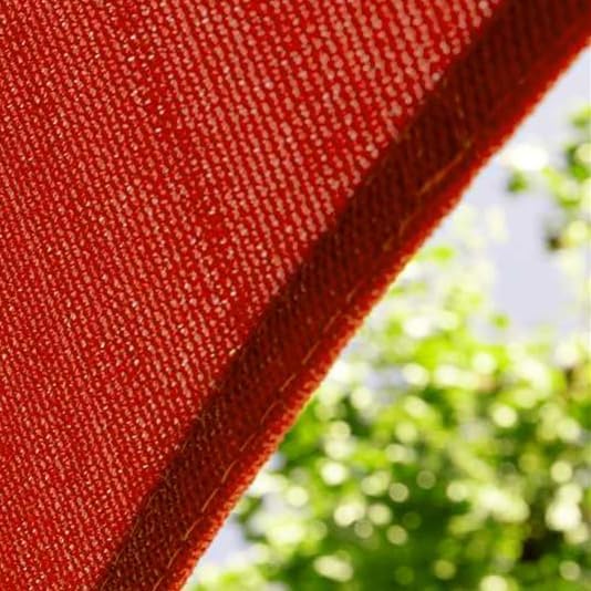 Amgo Custom Size 20' x 20' x 20' Red Triangle Sun Shade Sail Order to Make Canopy Awning UPF50+ AGSLT, 95% UV Blockage, Water & Air Permeable, 200GSM Commercial Standard (We Customize)