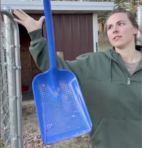 sand sifter for the beach - sifting shovel, front angle view