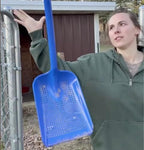 sand sifter for the beach - sifting shovel, front angle view