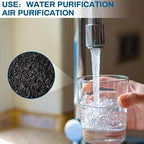 timgle 6.6 lbs activated charcoal bulk coconut granular showing dimensions