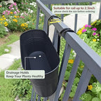 16 inch 4 pcs metal hanging flower pots, package contents
