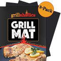 Reusable Nonstick Grill Mats for Outdoor Grill - Set of 3 | Dishwasher Safe | Rated to 500ºF | Make Grilling Easier