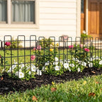 shoplala decorative garden fence border (20 panels) 12in(l), front angle view