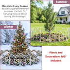 shoplala decorative garden fence (10 panels) 12.5inx16.5in animal showing dimensions