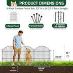 no dig garden fence panels, dog fence outdoor, side view
